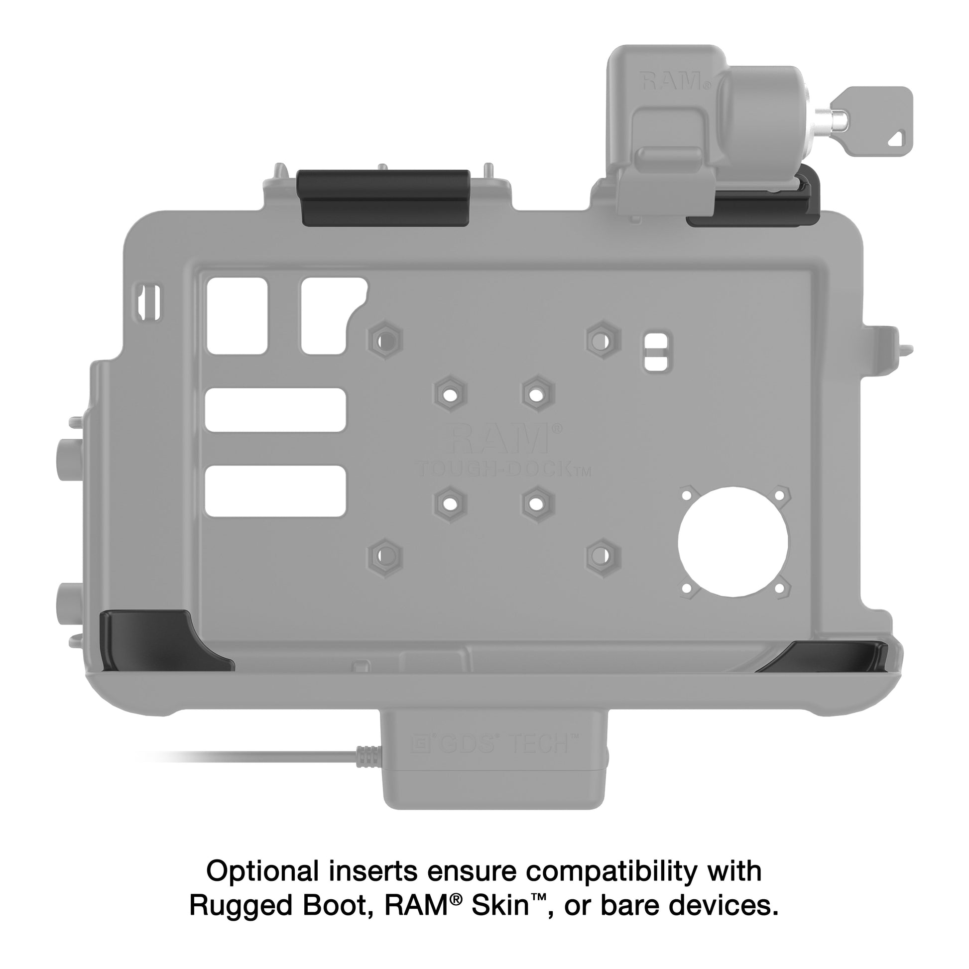 Locking RAM® Thin-Dock™ for Zebra ET401 & ET4x 10" (RAM-HOL-ZE47PLU)