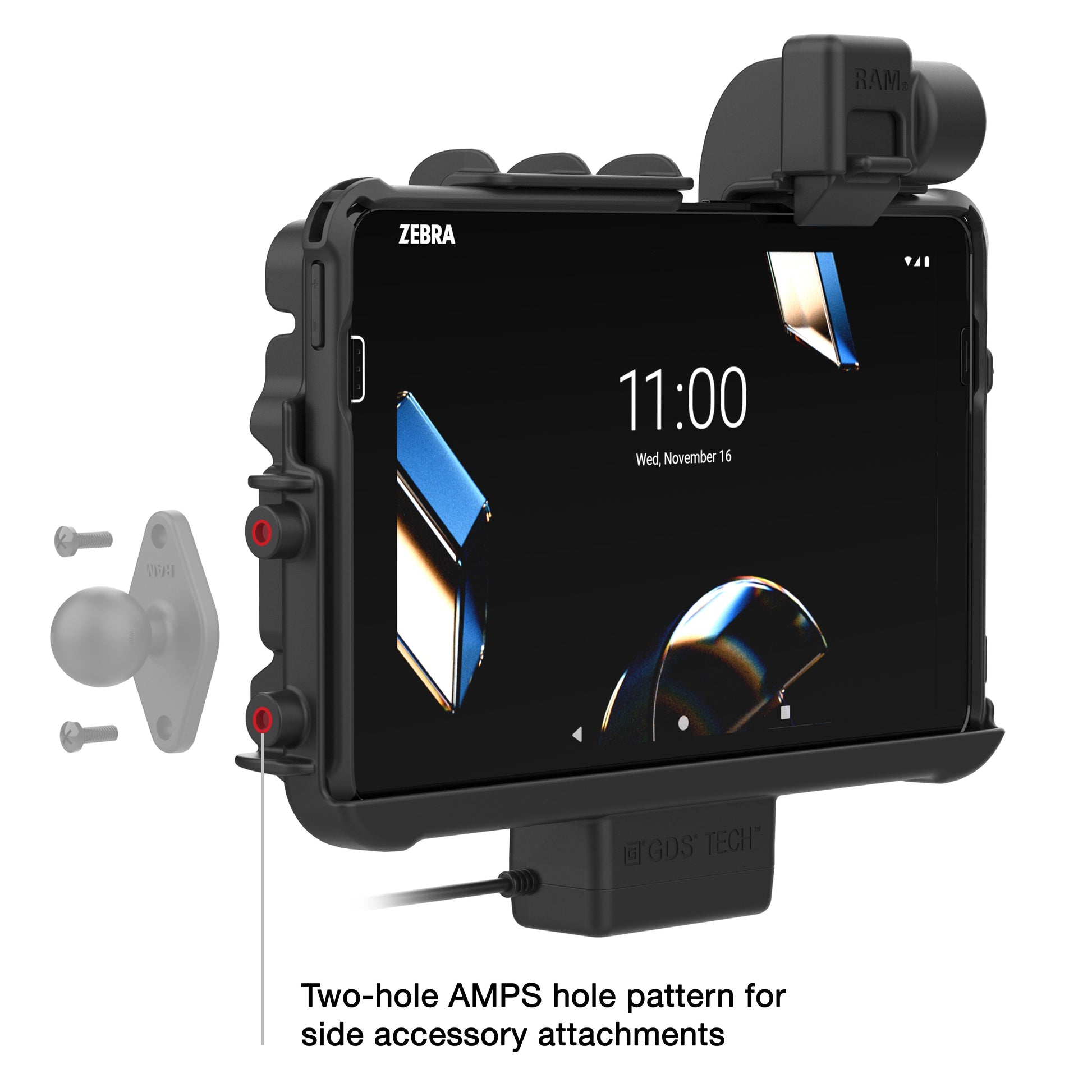 Locking RAM® Thin-Dock™ for Zebra ET401 & ET4x 10" (RAM-HOL-ZE47PLU)