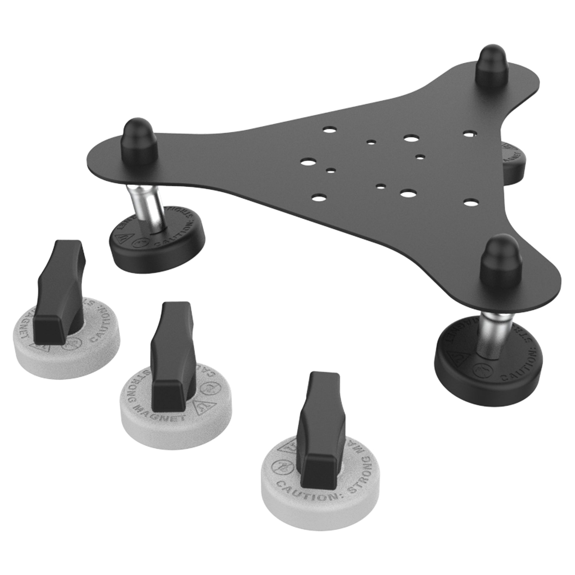 RAM® Tough-Mag™ 48MM 3-Point Pivoting Magnetic Mounting Base (RAM-MAG48-3-PIV1U)