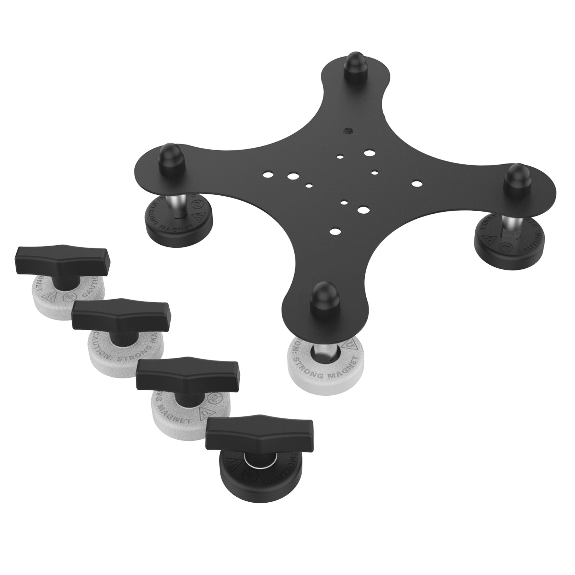 RAM® Tough-Mag™ 48MM 4-Point Pivoting Magnetic Mounting Base (RAM-MAG48-4S-PIV1U)