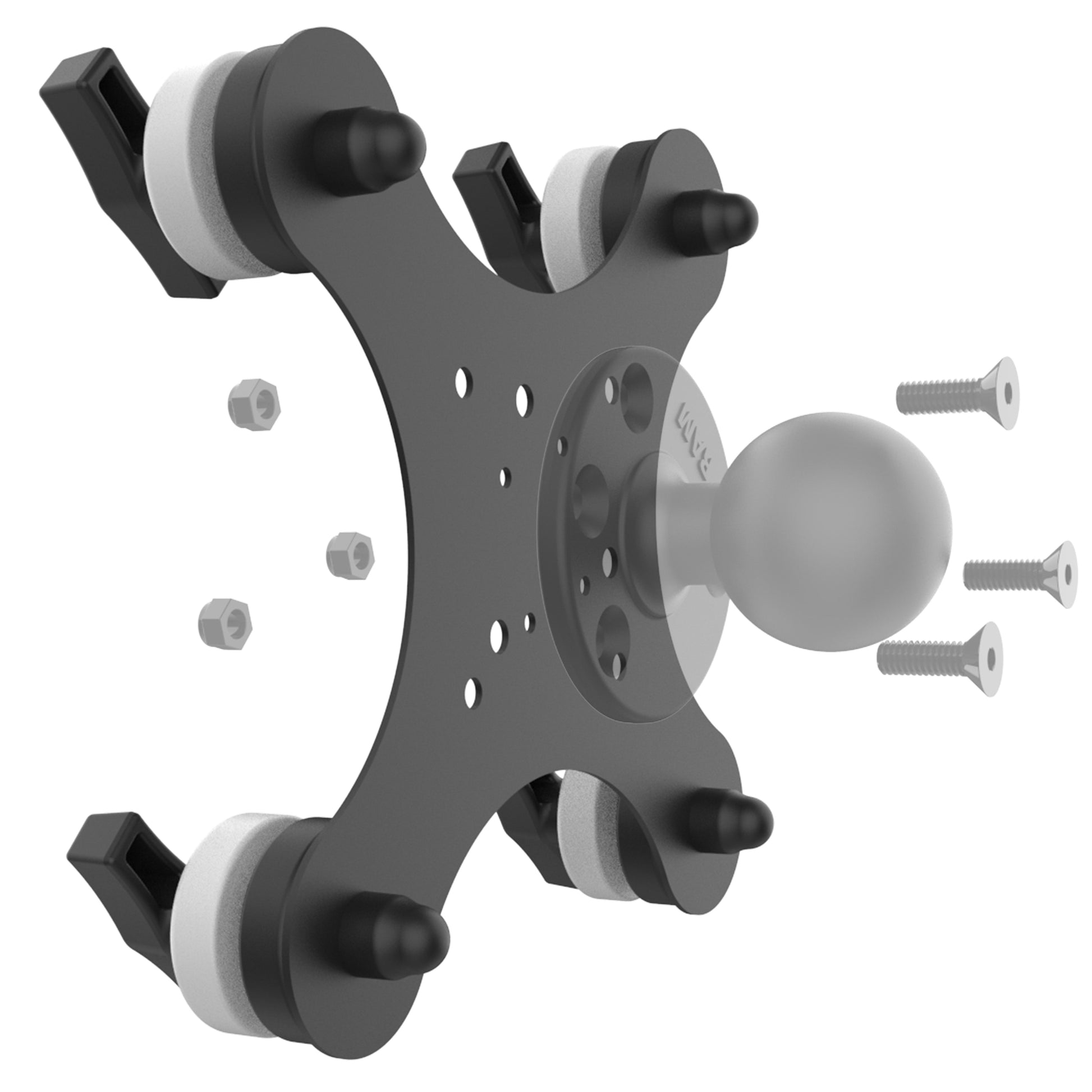 RAM® Tough-Mag™ 48MM 4-Point Magnetic Mounting Base (RAM-MAG48-4SU)