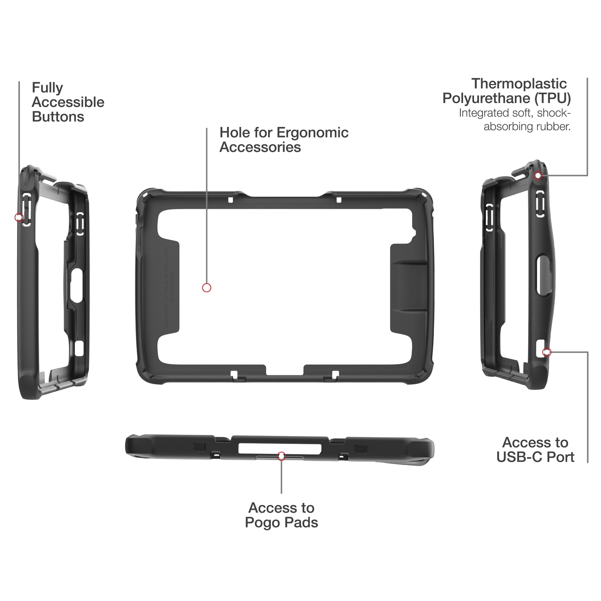 RAM® Skin™ for Zebra ET401 10" Enterprise Tablet (RAM-SKIN-ZE45)