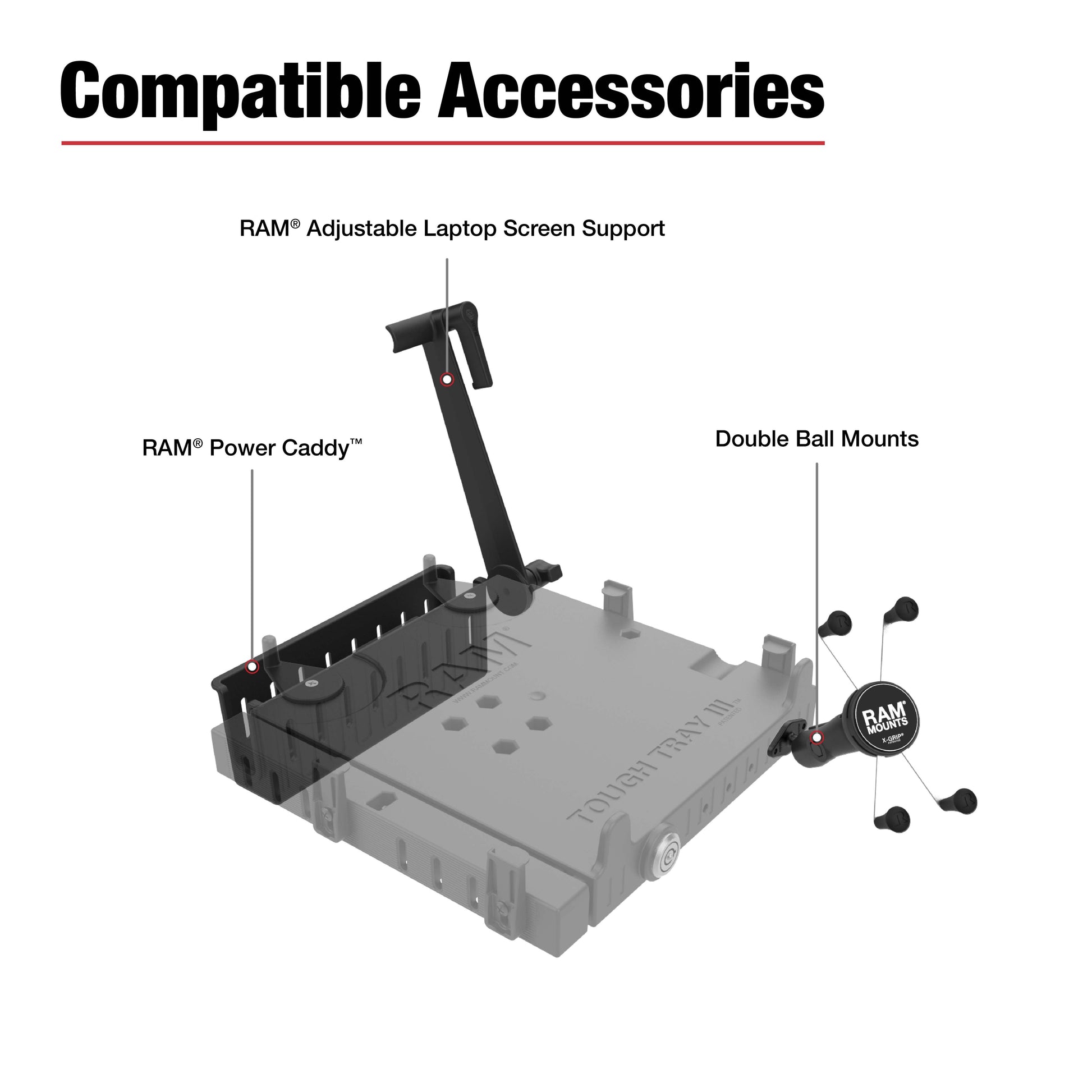 RAM® Vertical Drill-Down Laptop Mount (RAM-VB-181-SW3)