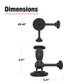 RAM® Dual 90-Degree Pivot Magnetic Mount with Knob (RAP-101-PV4-2P-MAG88U)