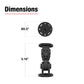 RAM® Dual 90-Degree Pivot Mount (RAP-101-PV4-2P-NKU)