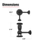 RAM® Dual 90-Degree Pivot Mount with Knob (RAP-101-PV4-2PU)