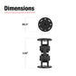 RAM® Dual Straight Pivot Mount (RAP-101-PV4-2S-NKU)