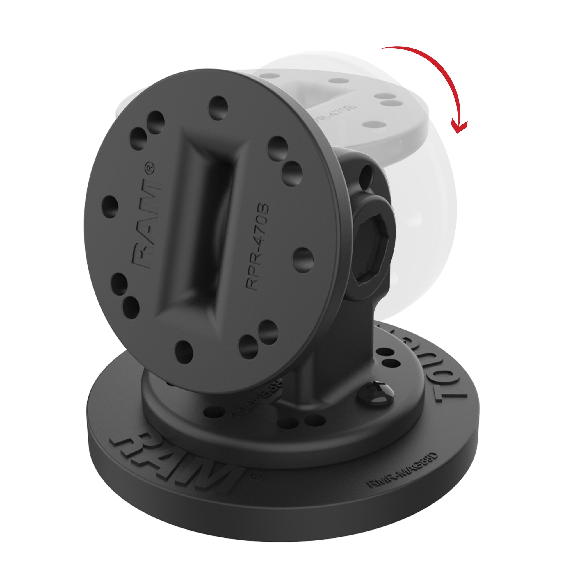 RAM® Single Pivot Magnetic Mount (RAP-101-PV4-NK-MAG88U)