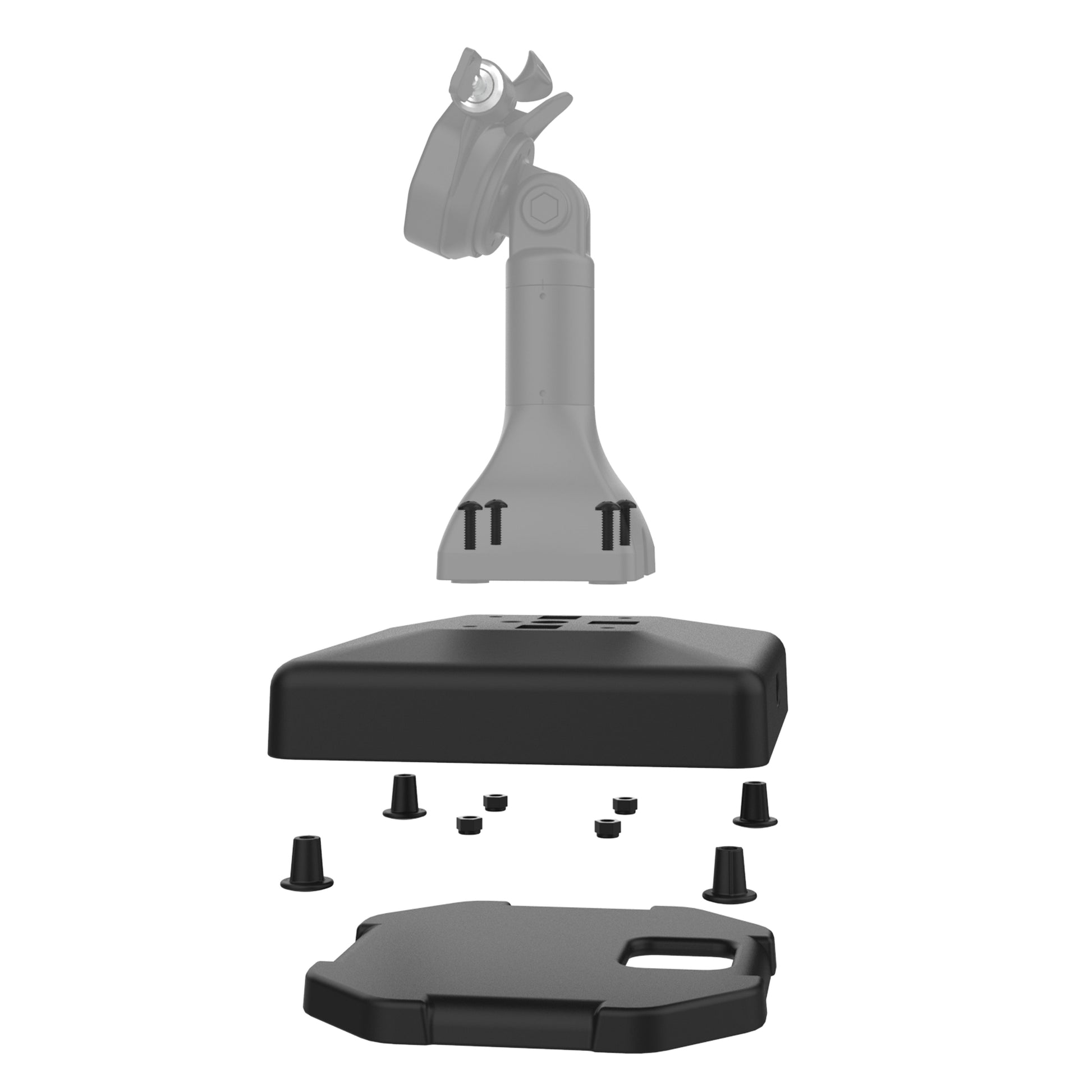 RAM® Weighted Platform Base with 4-Hole Pattern for GDS® Pedestal Docks (RAP-251-2U)