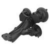 RAM® Twist-Lock™ Triple Suction Cup Mount with Diamond Plate (RAP-365-138U)