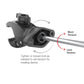 RAM® Rotating Low-Profile Tough-Claw™ Small Clamp Mount (RAP-400-1RU)