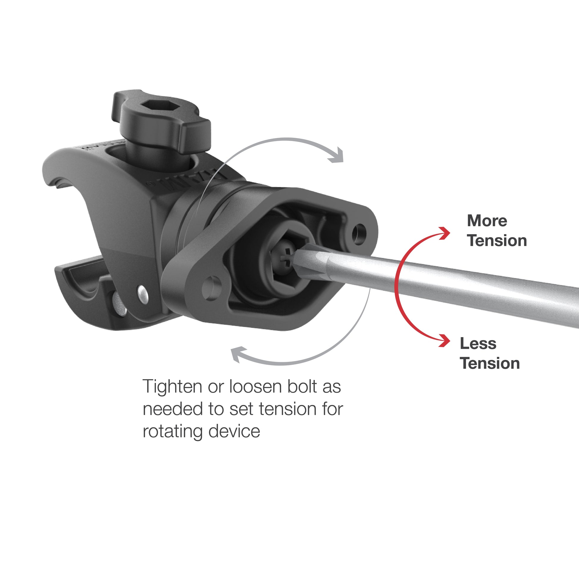 RAM® Rotating Low-Profile Tough-Claw™ Small Clamp Mount (RAP-400-1RU)