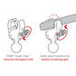 RAM® Trolling Motor Stabilizer - Tough-Claw™ .625" - 1.14" Long Arm (RAP-400-D-202U)