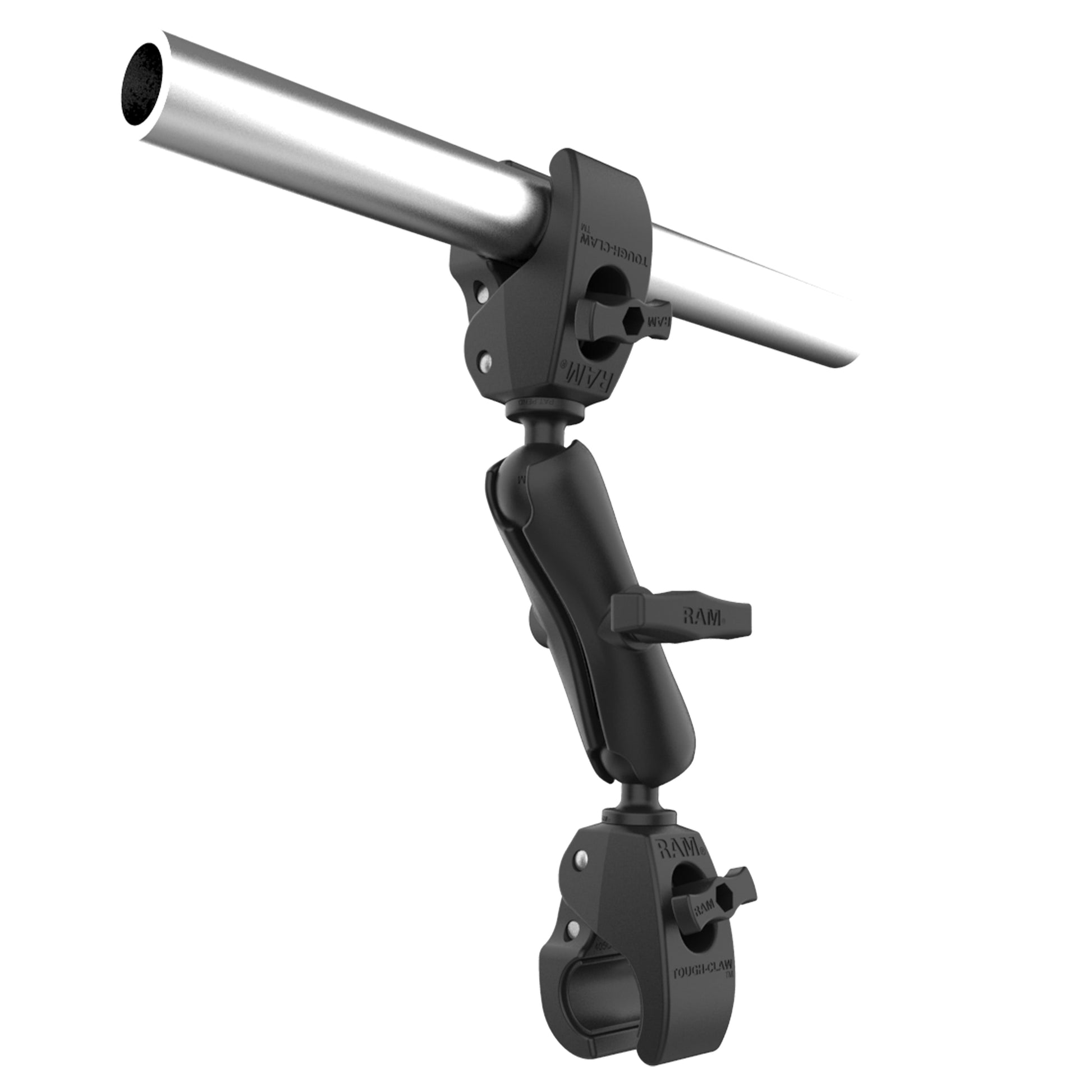 RAM® Trolling Motor Stabilizer with Tough-Claw™ 1"� - 1.6"� Clamp Bases (RAP-404-404U)