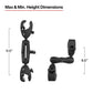 RAM® Trolling Motor Stabilizer with Tough-Claw™ 1"� - 1.6"� Clamp Bases (RAP-404-404U)