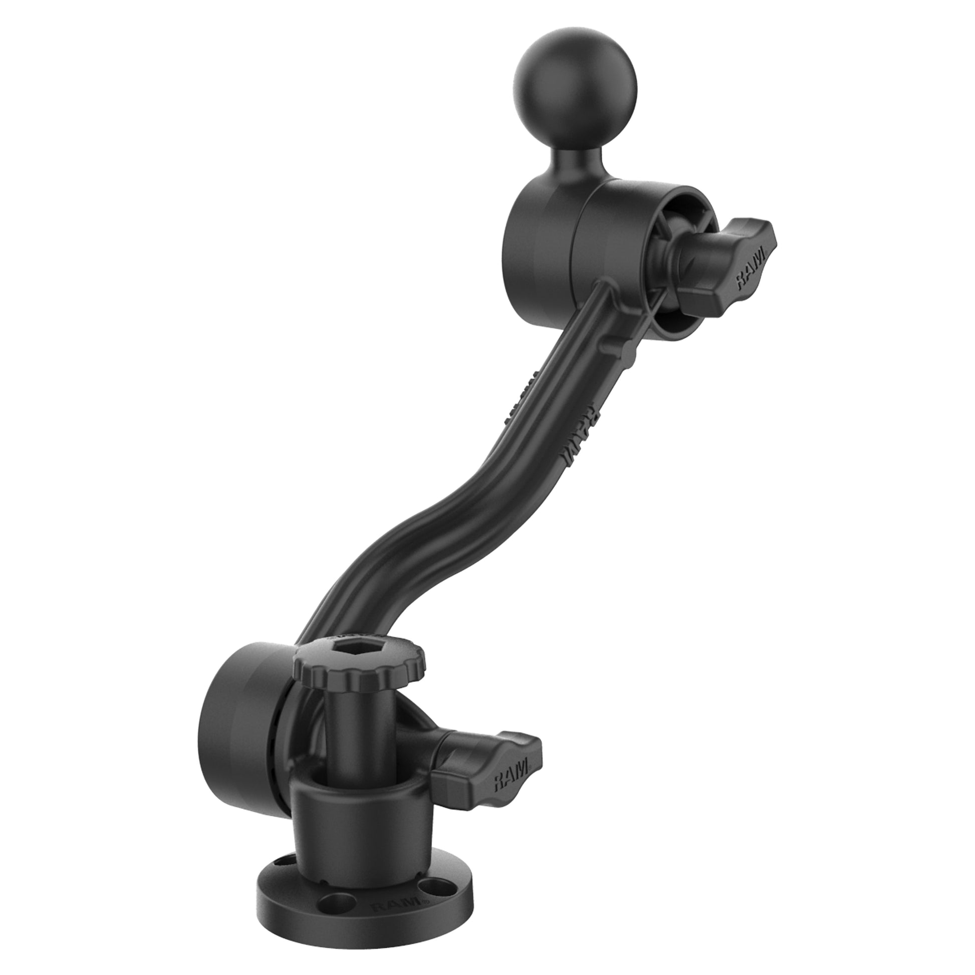 RAM® Composite Drill-Down Ratchet Arm with Ball (RAP-411D-114-PA-BGU)