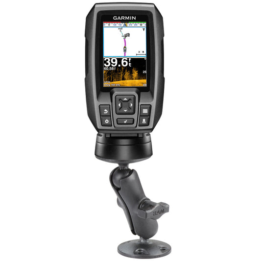 RAM® Composite Double Ball Mount with Hardware for Garmin Striker + More (RAP-B-101U-G4)