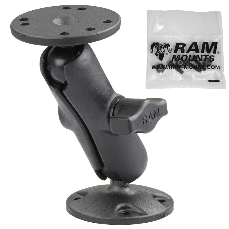 RAM® Composite Double Ball Mount with Hardware for Garmin Striker + More (RAP-B-101U-G4)
