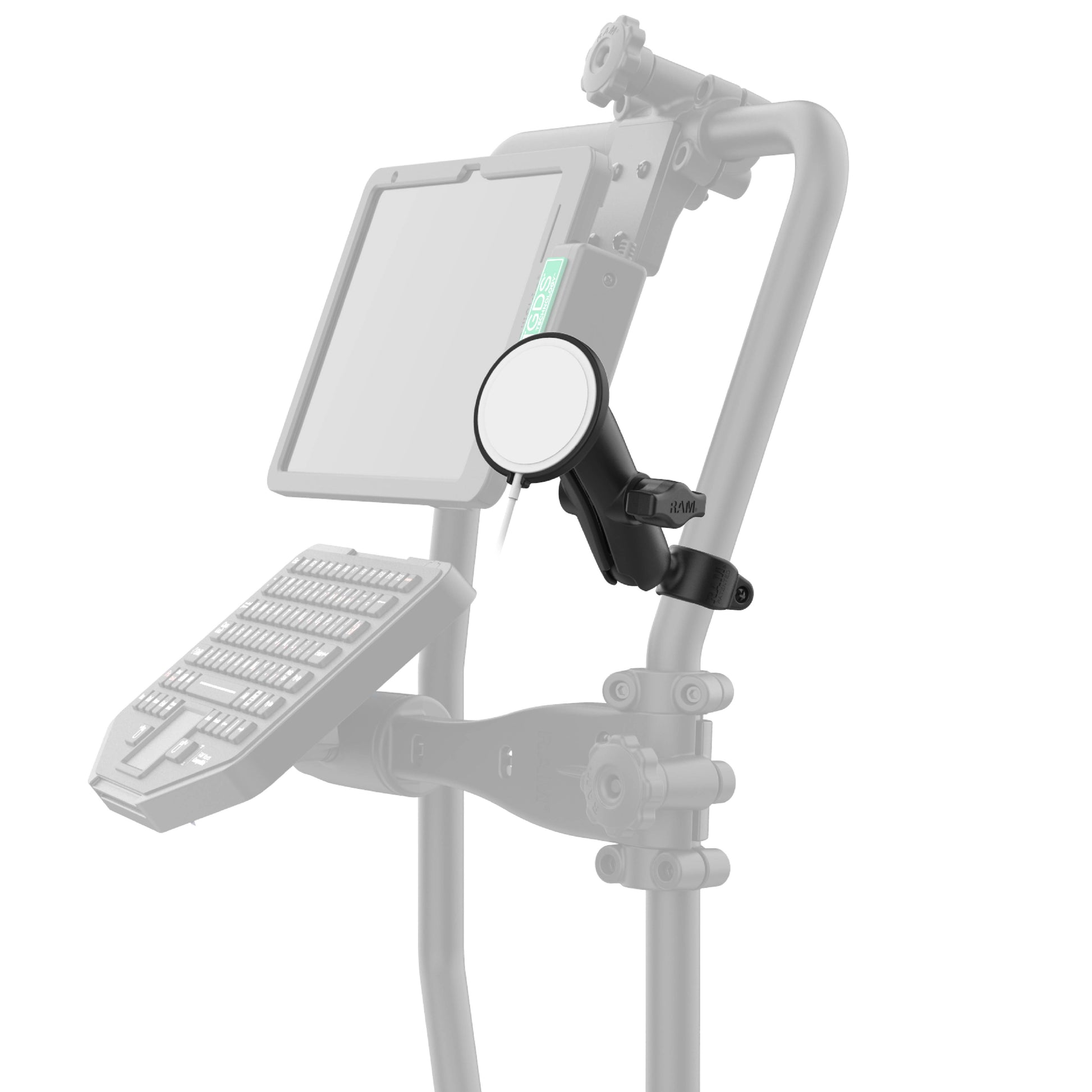 RAM® Double Ball Rail Mount for Apple MagSafe (2024+) (RAP-B-149-AP-MAG-1U)
