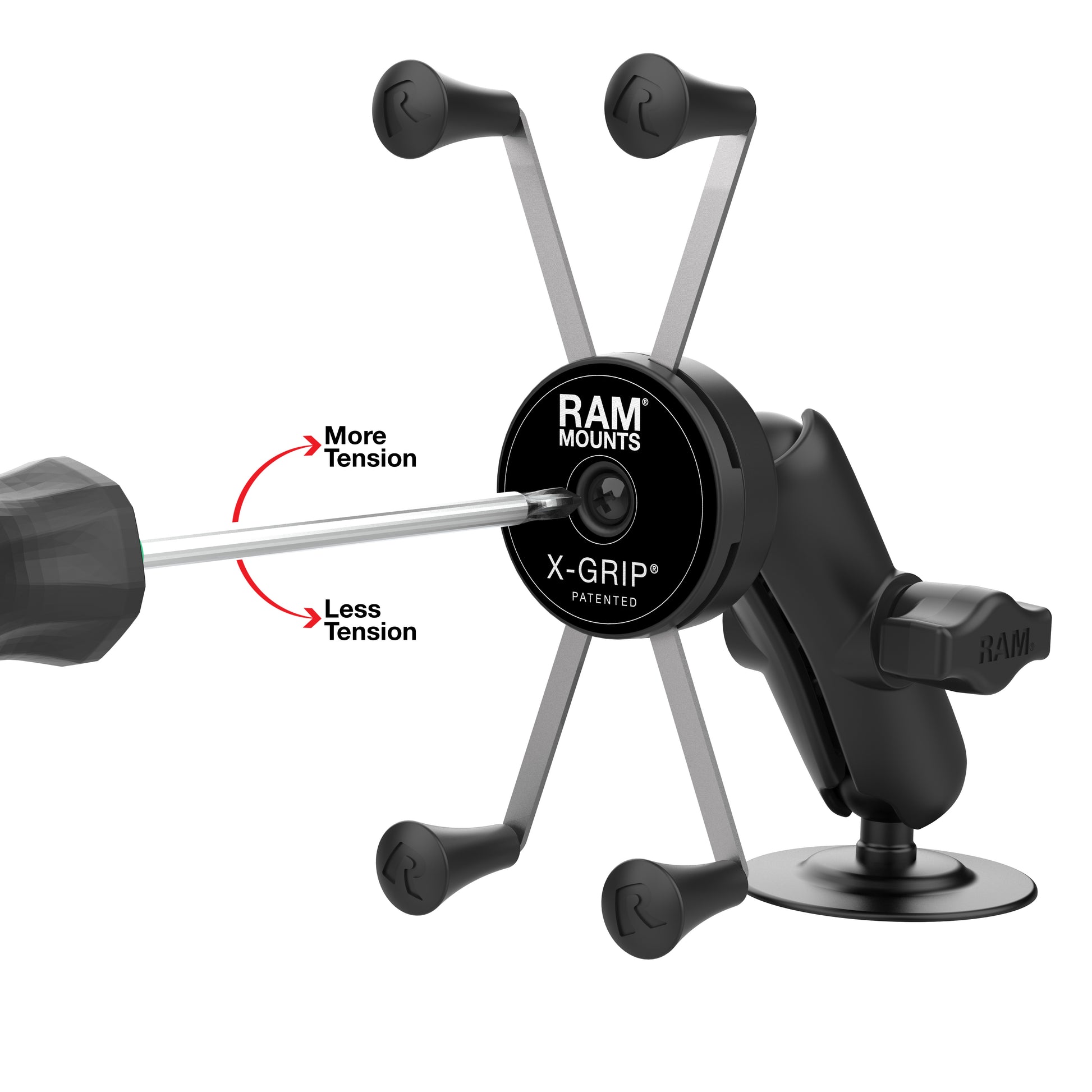 RAM® Rotating X-Grip® Large Phone Mount with Flex Adhesive Base (RAP-B-378-UN10RU)