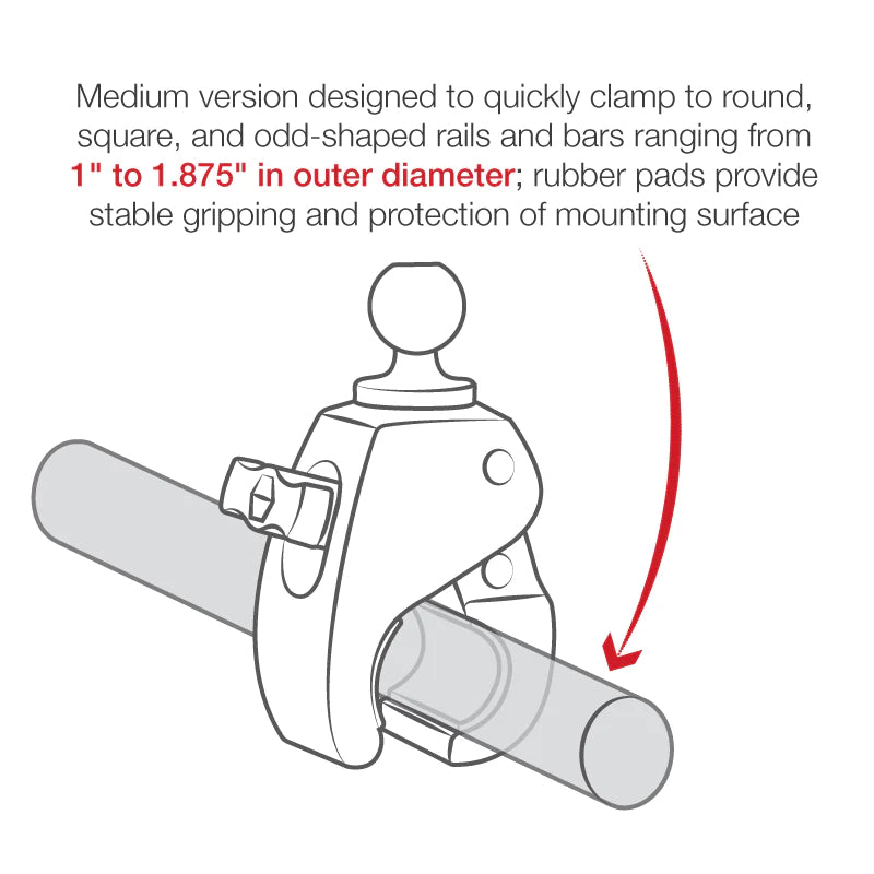 RAM Medium Tough-Claw™ Clamp B-Size (RAP-B-404U)