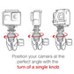 RAM® Ball Adapter for GoPro® Bases with Universal Action Camera Adapter (RAP-B-GOP2-A-GOP1U)