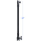 RAM® 24" PVC Pipe Extension with B Size & C Size Socket Arms (RAP-CB-201-24U)