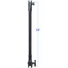 RAM® 24" PVC Pipe Extension with B Size & C Size Socket Arms (RAP-CB-201-24U)
