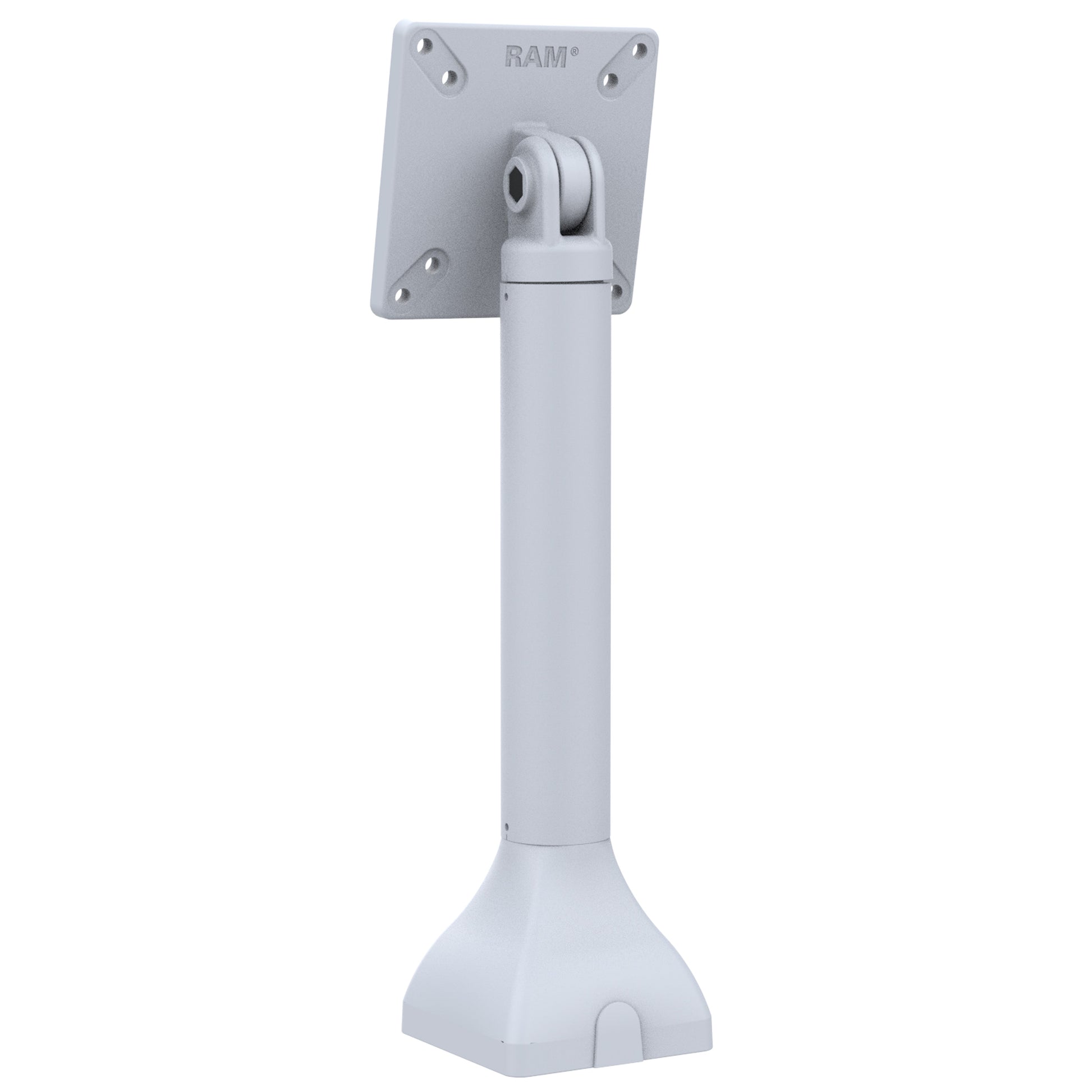 RAM® 14" Pedestal Mount with 100mm & 75mm VESA Patterns - Gray (RAP-D11-14-V100-GRY)