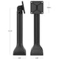 RAM® 14" Pedestal Mount with 75mm VESA Pattern (RAP-D11-14-V75)