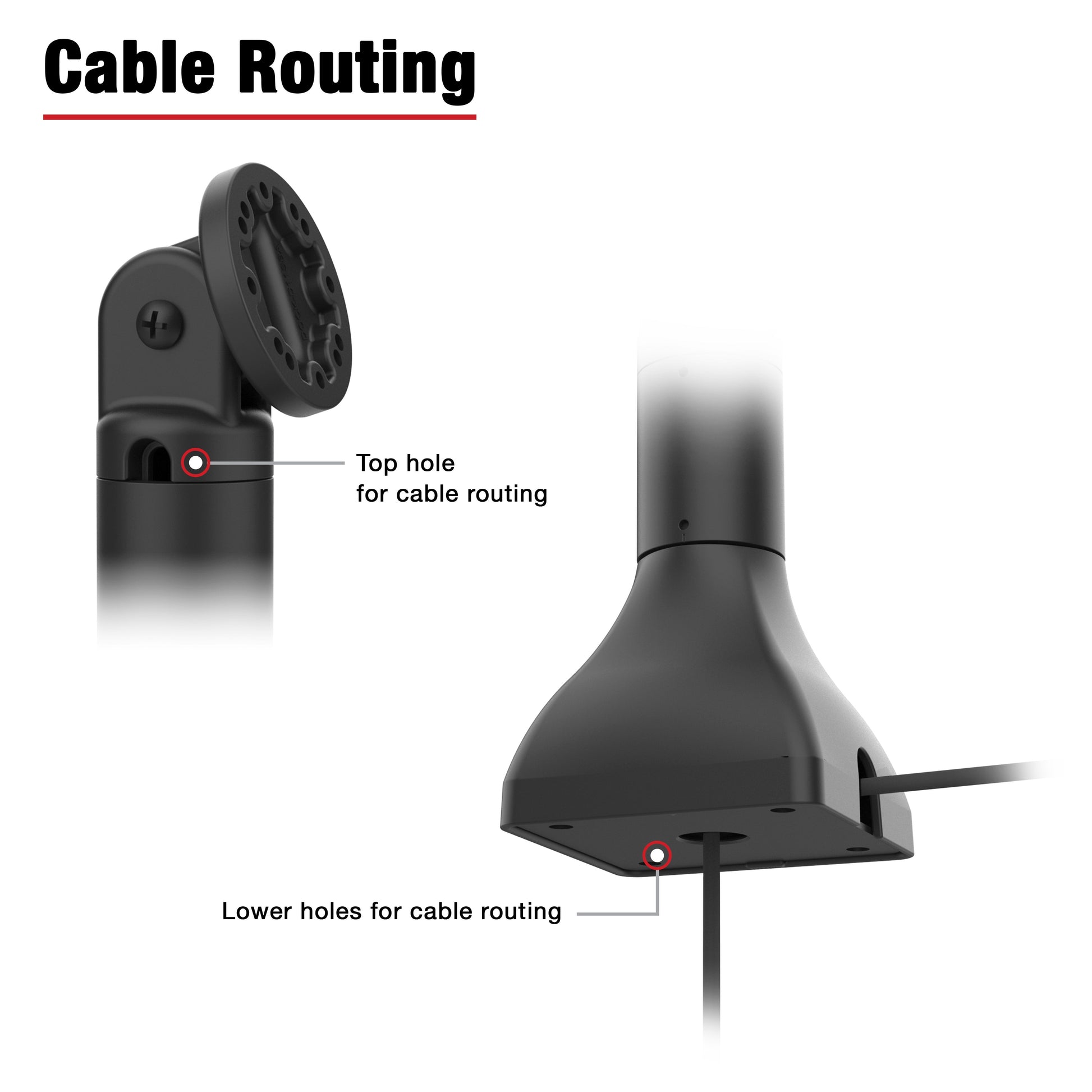 RAM® 7" Pedestal Mount with AMPS Pattern (RAP-D11-7-SBA)