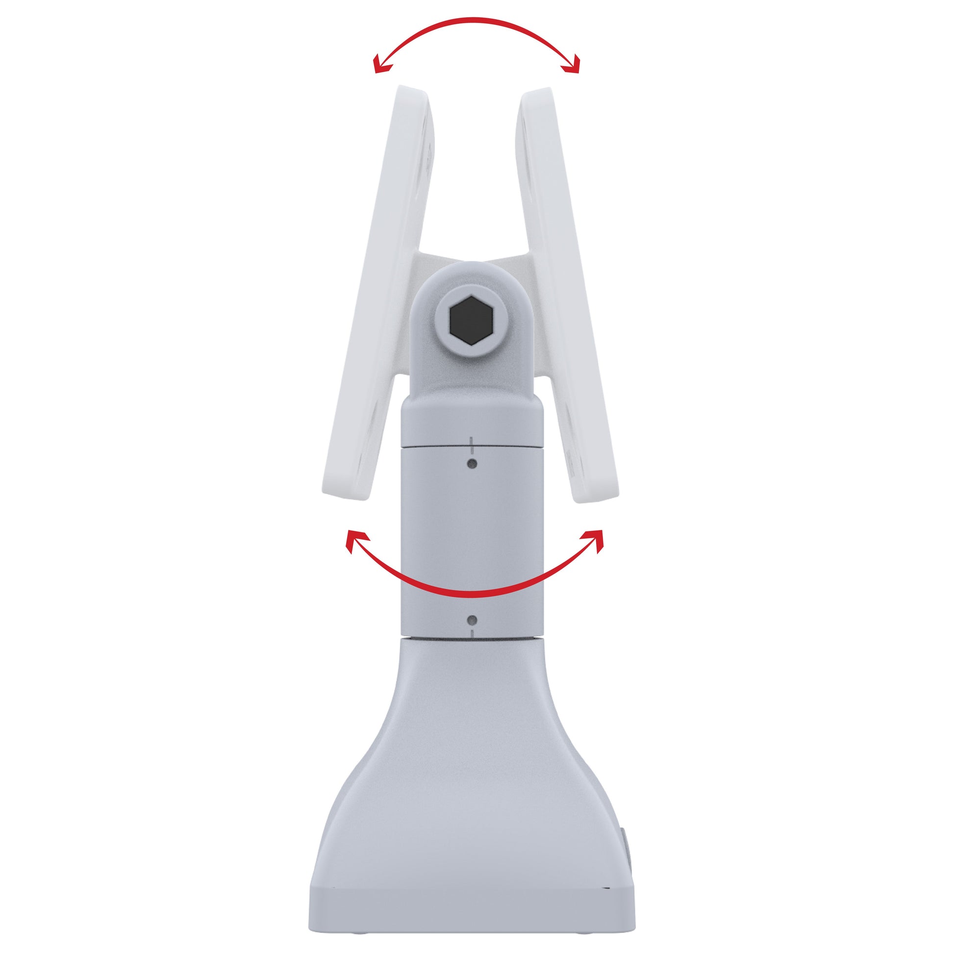 RAM® 7" Pedestal Mount with 100mm & 75mm VESA Patterns - Gray (RAP-D11-7-V100-GRY)