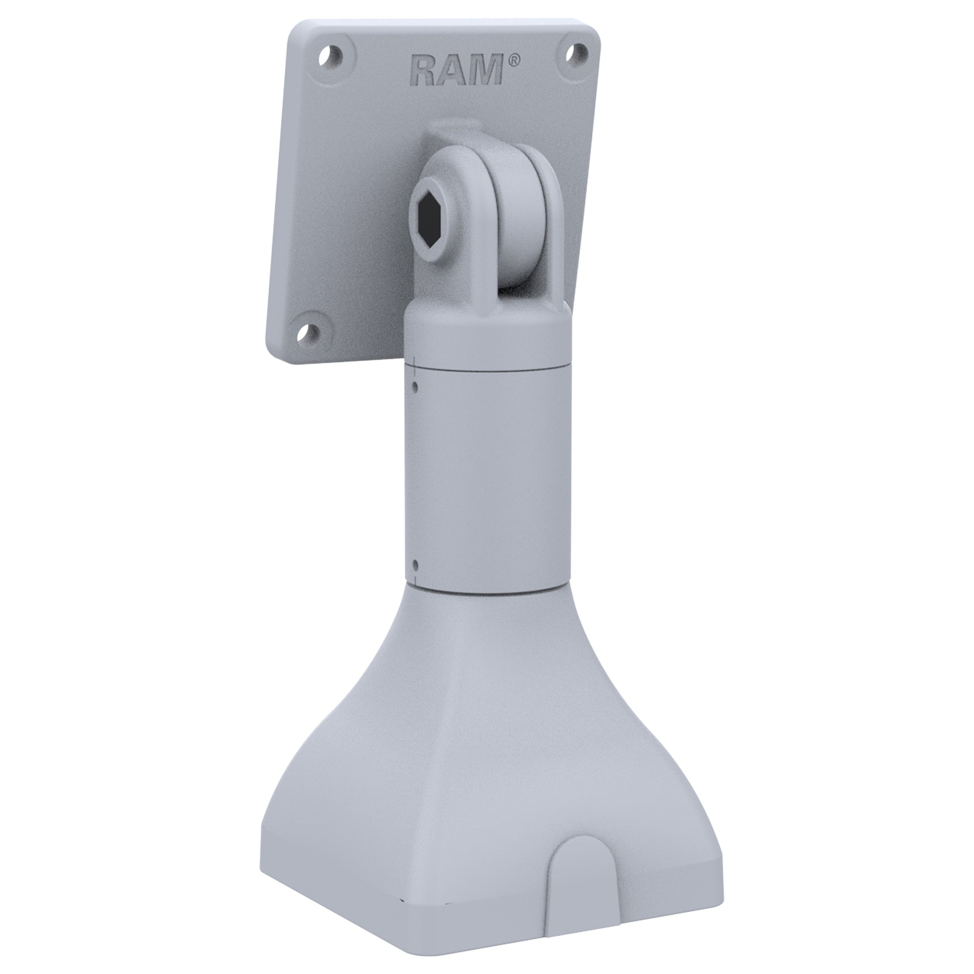 RAM® 7" Pedestal Mount with 75mm VESA Pattern - Gray (RAP-D11-7-V75-GRY)