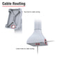 RAM® 14" Pedestal Mount with 100mm VESA & Cable Routing - Gray (RAP-D11H-14-V100-GRY)
