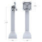 RAM® 14" Pedestal Mount with 75mm VESA & Cable Routing - Gray (RAP-D11H-14-V75-GRY)