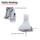RAM® 7" Pedestal Mount with 75mm VESA & Cable Routing - Gray (RAP-D11H-7-V75-GRY)