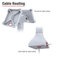 RAM® 14" Pedestal Mount with Dual 100mm VESA Adapters - Gray (RAP-D11H2-14-V100-GRY)