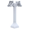 RAM® 14" Pedestal Mount with Dual 75mm VESA Adapters - Gray (RAP-D11H2-14-V75-GRY)