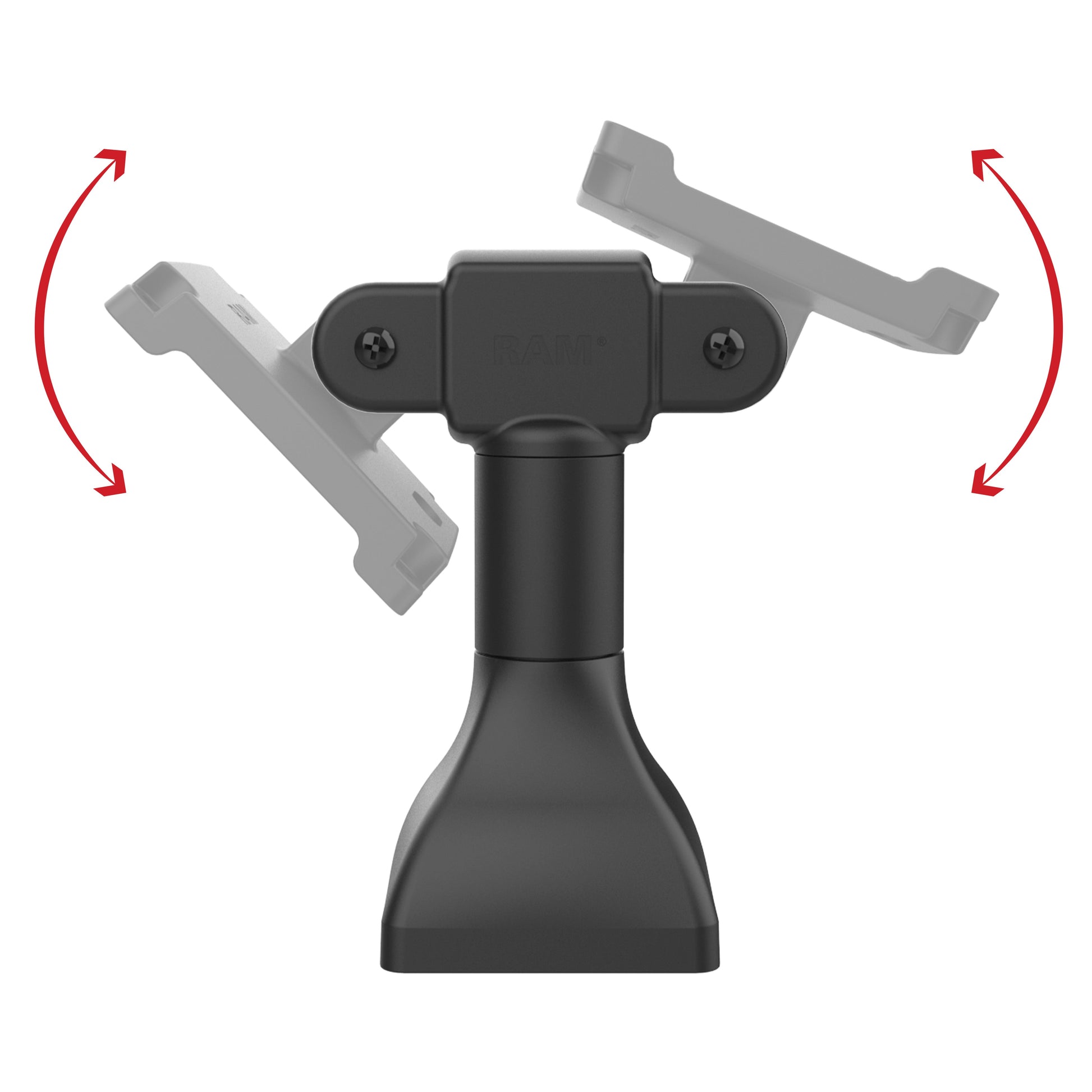 RAM® 7" Pedestal Mount with Dual 100mm VESA Adapters (RAP-D11H2-7-V100)