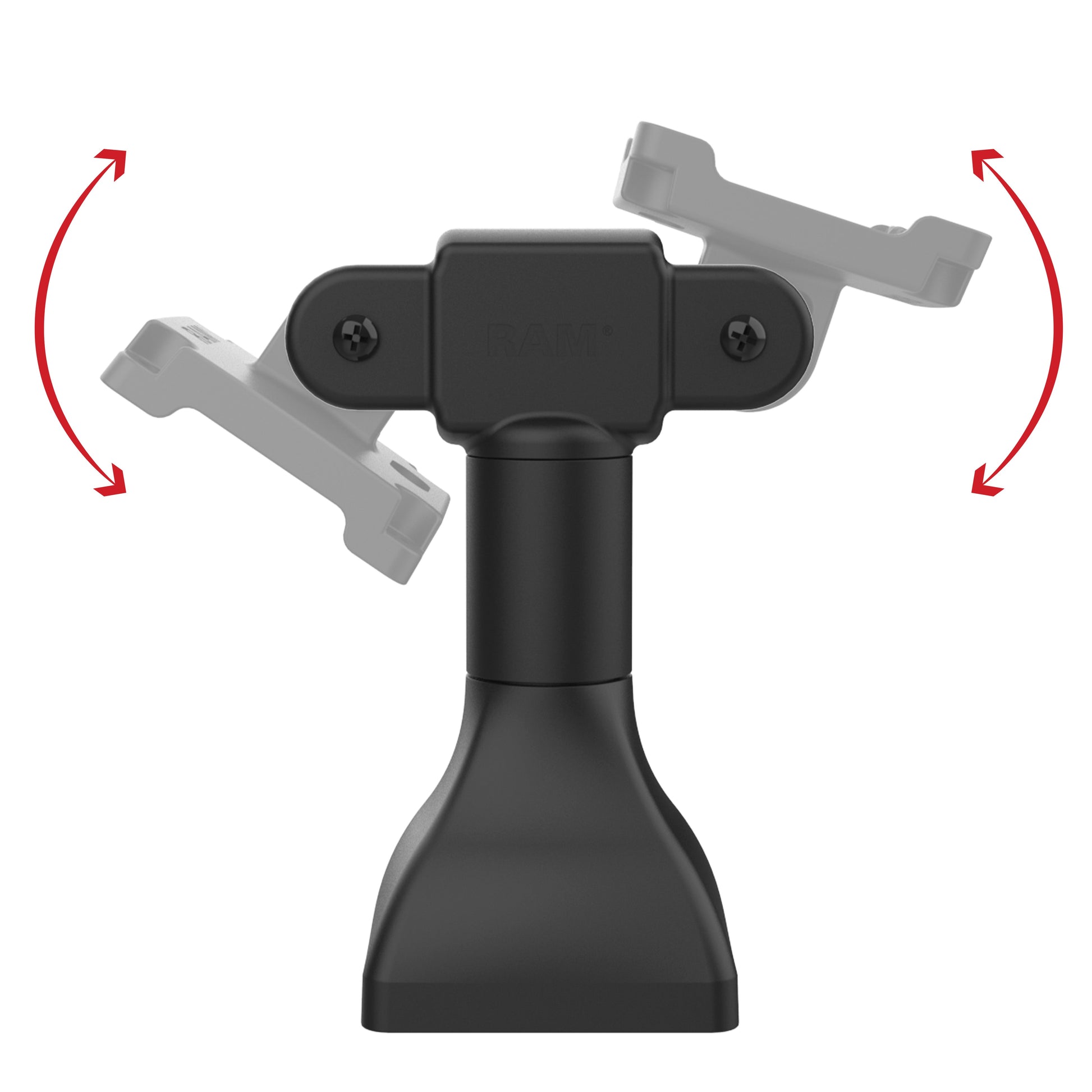 RAM® 7" Pedestal Mount with Dual 75mm VESA Adapters (RAP-D11H2-7-V75)