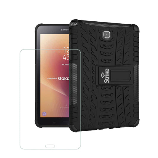 Samsung Galaxy Tab A 8 (2017) Strike Rugged Cases with Tempered Glass Screen