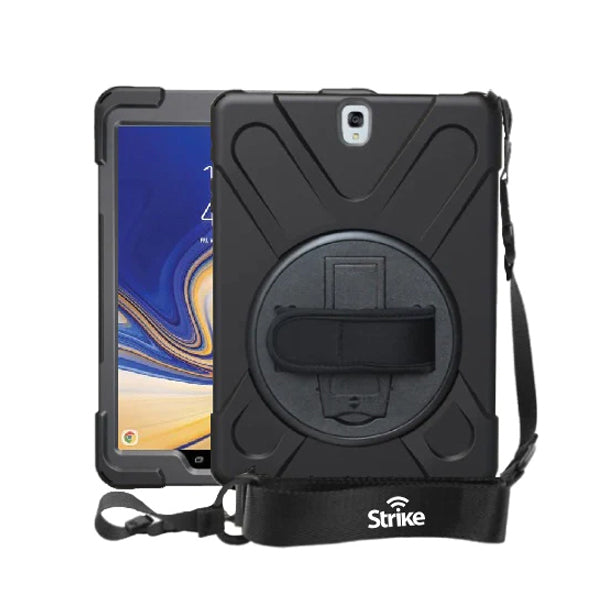 Samsung Galaxy Tab S4 10.5" Rugged Case with Hand Strap and Lanyard