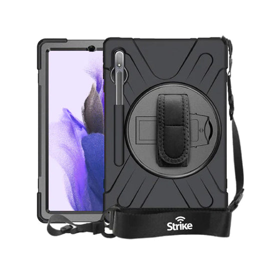 Samsung Galaxy Tab S7 FE Rugged Case with Hand Strap and Lanyard