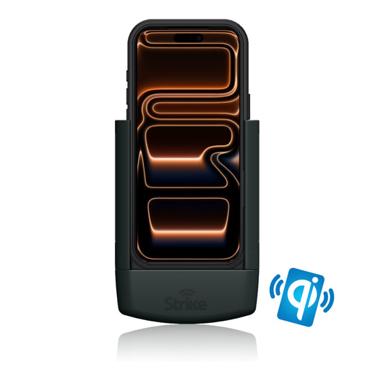iPhone 17 Pro Max Wireless Charging Car Phone Holder for Strike Rugged Case (Hardwired Install)