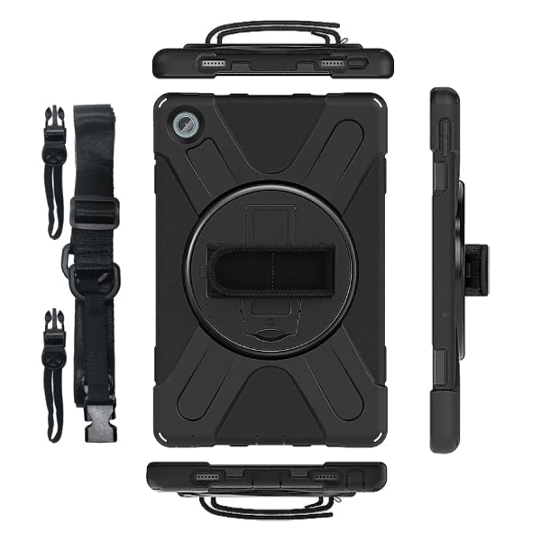 Strike Lenovo Tab M10 Plus 3rd Gen Case with Hand Strap & Lanyard