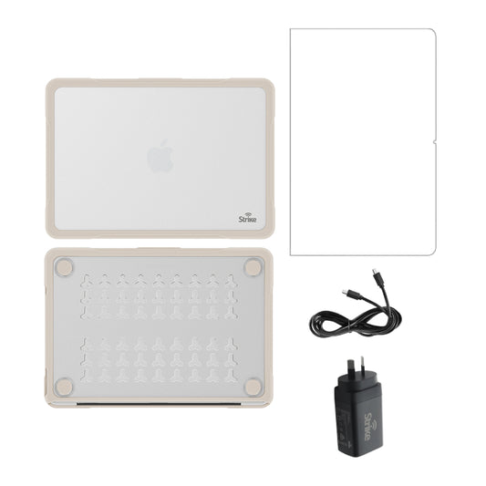 Strike Protection & Power Bundle (Beige) for MacBook Neo