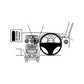 ClicOn No Holes Centre Dash Mount for Peugeot 308 (08-14)