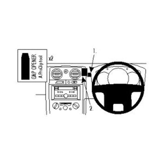 ClicOn No Holes Centre Dash Mount for Holden Colorado (08-12) & Isuzu D-Max (08-12)