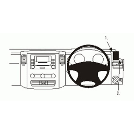 ClicOn No Holes Right Hand Dash Mount for Mercedes Benz Sprinter (07-18) & Volkswagen Crafter (07-16)