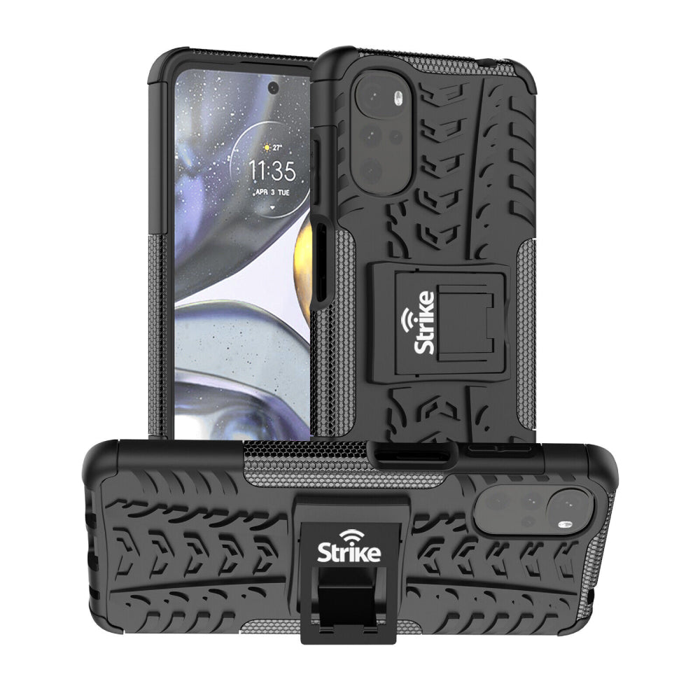 Strike Rugged Case for Motorola Moto E32 (Black)